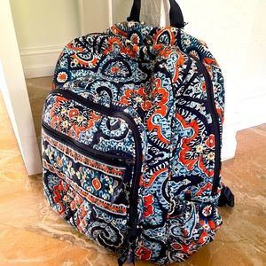 Vera Bradley orange and blue backpack
